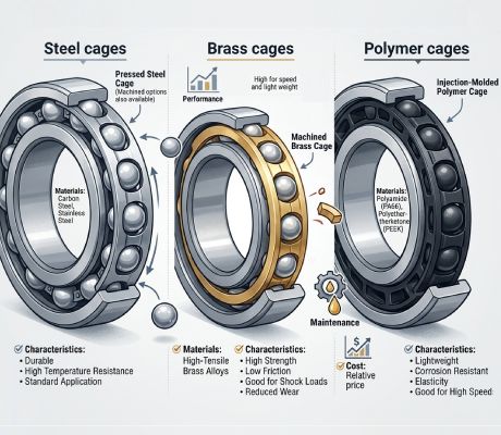 Bearings Cage Design and Materials